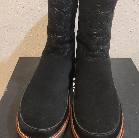 Coach Black ISA Suede Boot - Picture 9 of 9